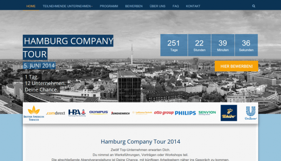 Hamburg company tour